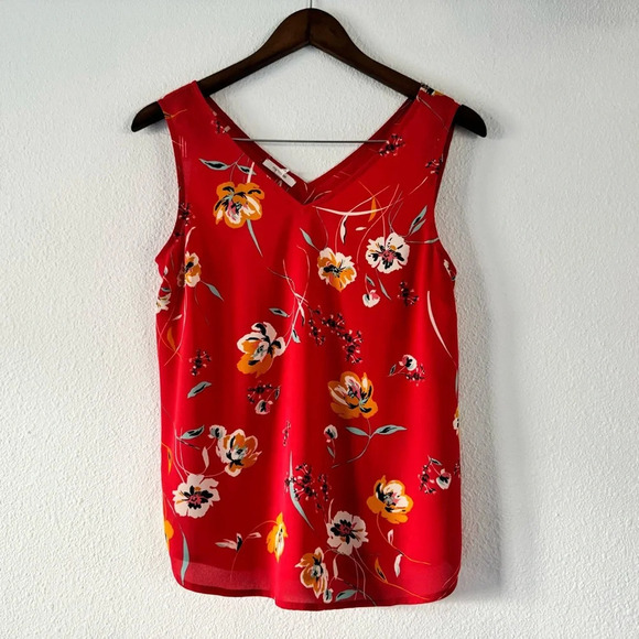 Maurice’s ‘Retro Floral V-Neck Tank Pattern Top Blouse Sleeveless Size Small - Picture 6 of 8